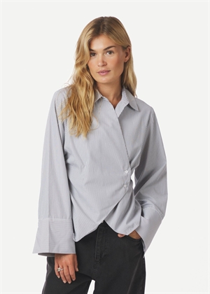 Fenli striped skjorte Grey Neo Noir 